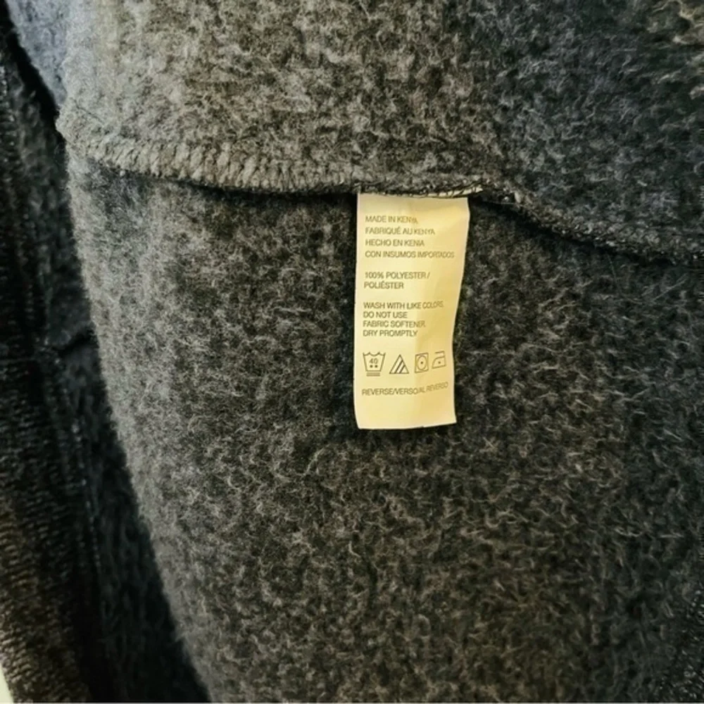 Van Heusen Flex Henley Fleece Lined Long Sleeve Sweater Size XL Blue/Black